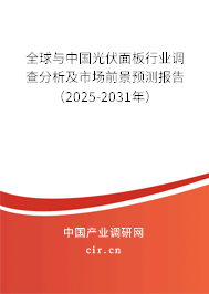 全球與中國光伏面板行業調查分析及市場前景預測報告（2025-2031年）