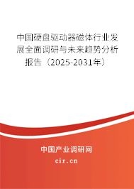 中國硬盤驅動器磁體行業發展全面調研與未來趨勢分析報告（2025-2031年）