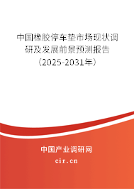 中國橡膠停車墊市場現狀調研及發展前景預測報告（2025-2031年）