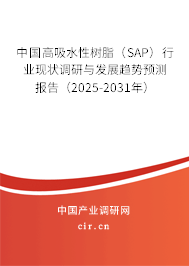 中國(guó)高吸水性樹(shù)脂（SAP）行業(yè)現(xiàn)狀調(diào)研與發(fā)展趨勢(shì)預(yù)測(cè)報(bào)告（2025-2031年）