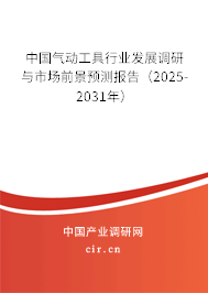 中國氣動工具行業發展調研與市場前景預測報告（2025-2031年）