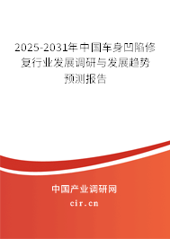 2025-2031年中國車身凹陷修復(fù)行業(yè)發(fā)展調(diào)研與發(fā)展趨勢預(yù)測報告