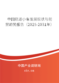 中國軌道小車發展現狀與前景趨勢報告（2025-2031年）