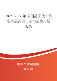 2025-2031年中國晶圓代工行業(yè)發(fā)展調(diào)研與市場前景分析報告