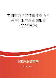 中國電力半導體組件市場調研與行業前景預測報告（2025年版）