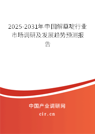 2025-2031年中國(guó)解草啶行業(yè)市場(chǎng)調(diào)研及發(fā)展趨勢(shì)預(yù)測(cè)報(bào)告