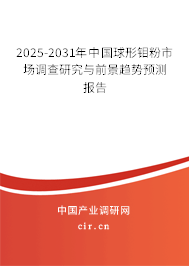 2025-2031年中國球形鉬粉市場調查研究與前景趨勢預測報告