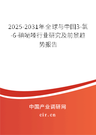 2025-2031年全球與中國3-氯-6-碘噠嗪行業研究及前景趨勢報告