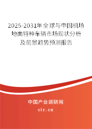 2025-2031年全球與中國機(jī)場(chǎng)地面特種車輛市場(chǎng)現(xiàn)狀分析及前景趨勢(shì)預(yù)測(cè)報(bào)告