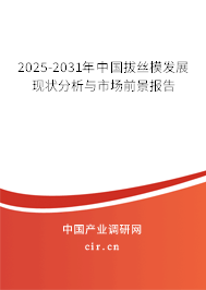 2025-2031年中國拔絲模發展現狀分析與市場前景報告