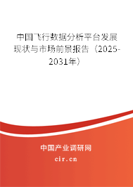 中國飛行數據分析平臺發展現狀與市場前景報告（2025-2031年）