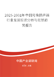 2025-2031年中國號角揚聲器行業發展現狀分析與前景趨勢報告