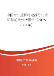 中國專業(yè)攝影穩(wěn)定器行業(yè)調(diào)研與前景分析報告（2025-2031年）