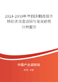 2024-2030年中國多糖疫苗市場現(xiàn)狀深度調(diào)研與發(fā)展趨勢分析報告