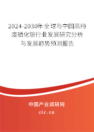 2024-2030年全球與中國高純度硒化銀行業發展研究分析與發展趨勢預測報告