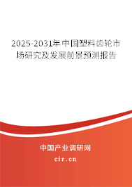 2025-2031年中國塑料齒輪市場研究及發展前景預測報告