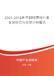 2025-2031年中國鉚螺母行業發展研究與前景分析報告
