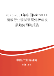 2025-2031年中國(guó)MicroLED面板行業(yè)現(xiàn)狀調(diào)研分析與發(fā)展趨勢(shì)預(yù)測(cè)報(bào)告