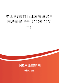 中國PE管材行業(yè)發(fā)展研究與市場前景報告（2025-2031年）
