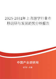 2025-2031年上海游學行業市場調研與發展趨勢分析報告