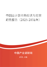 中國云計算市場現狀與前景趨勢報告(2025-2031年) 中國云計算市場現狀與前景趨勢報告(2025-2031年)