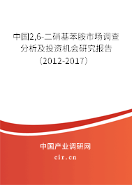 中國2,6-二硝基苯胺市場調查分析及投資機會研究報告（2012-2017）