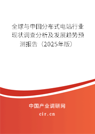 全球與中國分布式電站行業現狀調查分析及發展趨勢預測報告(2025年版) 全球與中國分布式電站行業現狀調查分析及發展趨勢預測報告(2025年版)