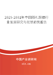 2025-2031年中國婚禮跟拍行業發展研究與前景趨勢報告