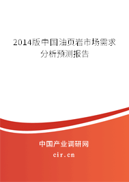 2014版中國油頁巖市場需求分析預測報告