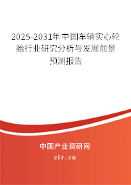 2025-2031年中國車輛實(shí)心輪胎行業(yè)研究分析與發(fā)展前景預(yù)測報告