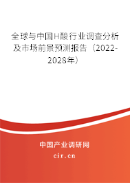 全球與中國H酸行業調查分析及市場前景預測報告（2022-2028年）