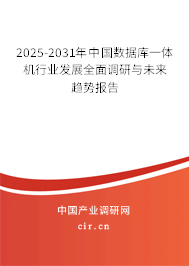 2025-2031年中國數(shù)據(jù)庫一體機(jī)行業(yè)發(fā)展全面調(diào)研與未來趨勢報(bào)告