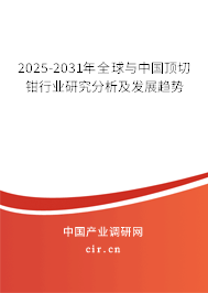 2025-2031年全球與中國頂切鉗行業研究分析及發展趨勢