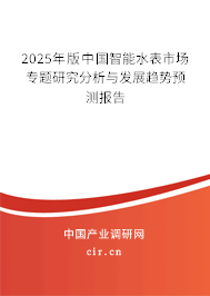 （最新）中國智能水表市場專題研究分析與發展趨勢預測報告