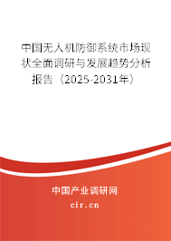 中國無人機防御系統市場現狀全面調研與發展趨勢分析報告（2025-2031年）