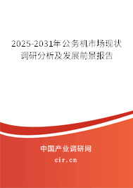 2025-2031年公務機市場現狀調研分析及發展前景報告