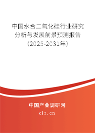 中國水合二氧化硅行業(yè)研究分析與發(fā)展前景預(yù)測報告（2025-2031年）