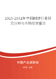 2025-2031年中國網(wǎng)球行業(yè)研究分析與市場前景報告