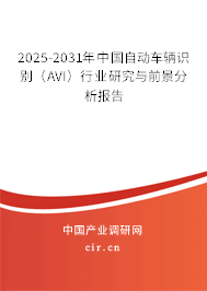 2025-2031年中國自動車輛識別（AVI）行業研究與前景分析報告