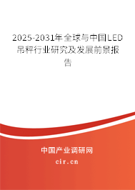 2025-2031年全球與中國LED吊秤行業(yè)研究及發(fā)展前景報告