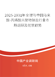 2025-2031年全球與中國馬來酸-丙烯酸共聚物鈉鹽行業市場調研及前景趨勢 2025-2031年全球與中國馬來酸-丙烯酸共聚物鈉鹽行業市場調研及前景趨勢