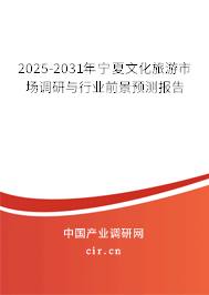 2025-2031年寧夏文化旅游市場調研與行業前景預測報告