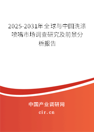 2025-2031年全球與中國洗滌噴嘴市場調(diào)查研究及前景分析報告