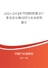 （最新）中國地鐵建設行業發展全面調研與未來趨勢報告