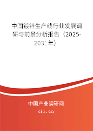中國(guó)鍍鋅生產(chǎn)線行業(yè)發(fā)展調(diào)研與前景分析報(bào)告（2025-2031年）