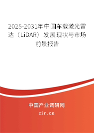 2025-2031年中國車載激光雷達（LiDAR）發展現狀與市場前景報告