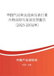 中國氣動單元組合儀表行業市場調研與發展前景報告（2025-2031年）