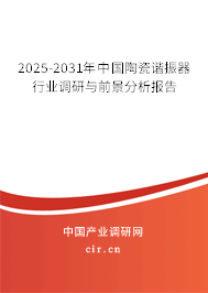 2025-2031年中國陶瓷諧振器行業(yè)調研與前景分析報告