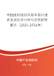 中國醫(yī)藥級羥丙基甲基纖維素發(fā)展現(xiàn)狀分析與前景趨勢報告（2024-2030年）