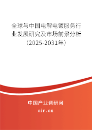 全球與中國電解電鍍服務行業發展研究及市場前景分析（2025-2031年）